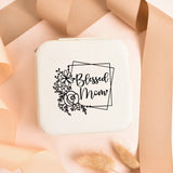 Floral Hexagon Jewelry Box Organizer for Rings and Earrings