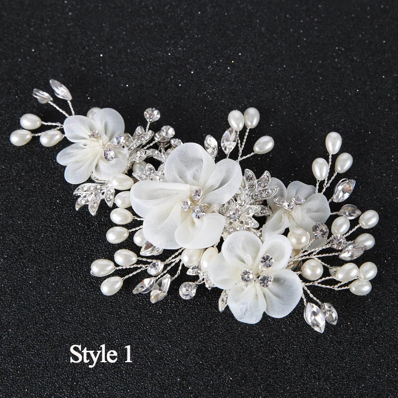 Wedding Hair Accessories Lace Yarn Hair Clips