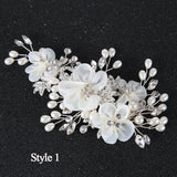 Wedding Hair Accessories Lace Yarn Hair Clips