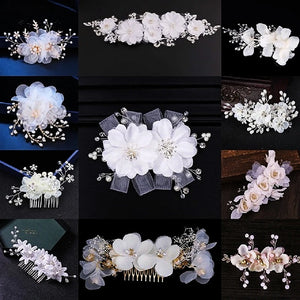 Wedding Hair Accessories Lace Yarn Hair Clips