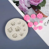 Floral Resin Mold Rose Daisy Pendant Silicone Mold