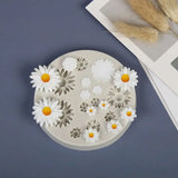 Floral Resin Mold Rose Daisy Pendant Silicone Mold