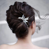 Opal Crystal Rhinestones Bridal Hair Pin Set Wedding Hair Clip