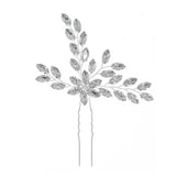 Silver Rhinestone Bridal Hair Pin Wedding Hair Sticker