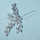 Silver Rhinestone Bridal Hair Pin Wedding Hair Sticker