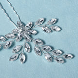 Silver Rhinestone Bridal Hair Pin Wedding Hair Sticker