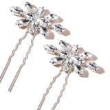 Silver Crystal Bridal Hair Pin Wedding Hair Sticker