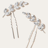Silver Crystal Bridal Hair Pin Wedding Hair Sticker