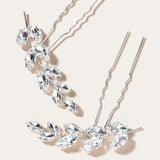 Silver Crystal Bridal Hair Pin Wedding Hair Sticker