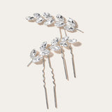 Silver Crystal Bridal Hair Pin Wedding Hair Sticker