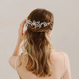 Alloy Silver Crystal Rhinestones Bridal Hair Pin Wedding Hair Sticker