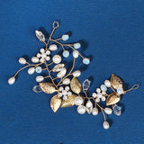 Rhinestone Flower Bridal Headband Hair Comb Wedding Accessories