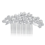 Rhinestone Crystal Pearl Wedding Hair Comb Bridal Headpiece