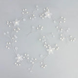 Floralbride Rhinestones Pearls Wedding Headband Bridal Hair Vine