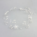 Floralbride Rhinestones Pearls Wedding Headband Bridal Hair Vine