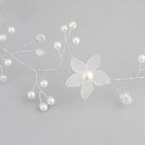 Floralbride Rhinestones Pearls Wedding Headband Bridal Hair Vine