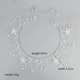 Floralbride Rhinestones Pearls Wedding Headband Bridal Hair Vine