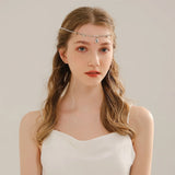 Bohemia Crystal Pearls Flower Bridal Headband