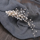 Opal Crystal Rhinestones Bridal Hair Clip Set Wedding Hair accessories