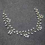 Opal Crystal Bridal Headband Hair Vine Wedding Headpiece