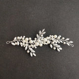 Silver Crystal Rhinestones Pearls Bridal Hair Vine Bridal Headband