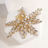 Alloy Opal Crystal Rhinestones Bridal Hair comb Wedding Headpieces