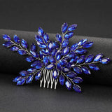 Alloy Opal Crystal Rhinestones Bridal Hair comb Wedding Headpieces