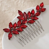 Colorful Crystal Rhinestones Hair Comb Headpiece Hair Jewelry