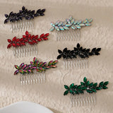Colorful Crystal Rhinestones Hair Comb Headpiece Hair Jewelry