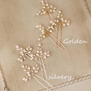 Freshwater Pearls Bridal Hair Pins Wedding Hair Stickers Set