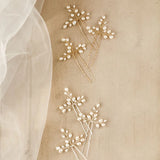 Freshwater Pearls Bridal Hair Pins Wedding Hair Stickers Set