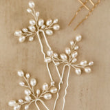 Freshwater Pearls Bridal Hair Pins Wedding Hair Stickers Set
