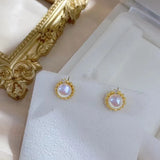 925 Silver Flower Earrings Base for Gems Beads Crystals