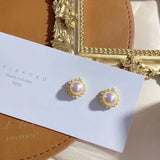 925 Silver Flower Earrings Base for Gems Beads Crystals