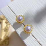 925 Silver Flower Earrings Base for Gems Beads Crystals