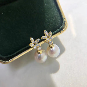 Flower 925 Silver Earring Findings for Stones
