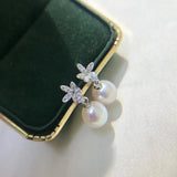 Flower 925 Silver Earring Findings for Stones