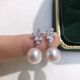 Flower 925 Silver Earring Findings for Stones