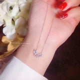 925 Silver Lab Diamond Pendant Charm Wedding Necklace