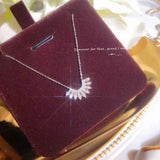 925 Silver Lab Diamond Pendant Charm Wedding Necklace