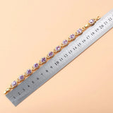 African Women Wedding Jewelry Crystal Bracelet 925 Mark
