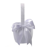 Small Satin Flower Girl Baskets with Bows
