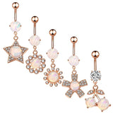 Butterfly Belly Ring Set Bulk - Sexy Navel Piercing Pack