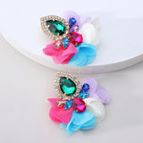 Flower Lace Dangle Earrings For Women Girl Fairy Jewelry