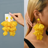 Flower Lace Dangle Earrings For Women Girl Fairy Jewelry