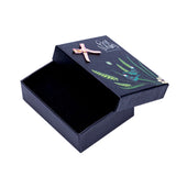 Flower Bird Print Jewelry Gift Box Earring Ring Pendant Necklace Display Packagi