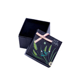 Flower Bird Print Jewelry Gift Box Earring Ring Pendant Necklace Display Packagi