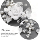 Silver Pearl Hair Accessories Wedding Headpiece