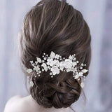 Silver Pearl Hair Accessories Wedding Headpiece