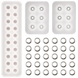 DIY Crystal Epoxy Flat Ball Bracelet Mold with Dried Flowers
